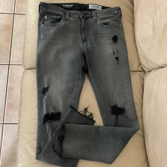 Adriano Goldschmied Skinny Destroyed Ankle Jeans - Picture 16 of 16